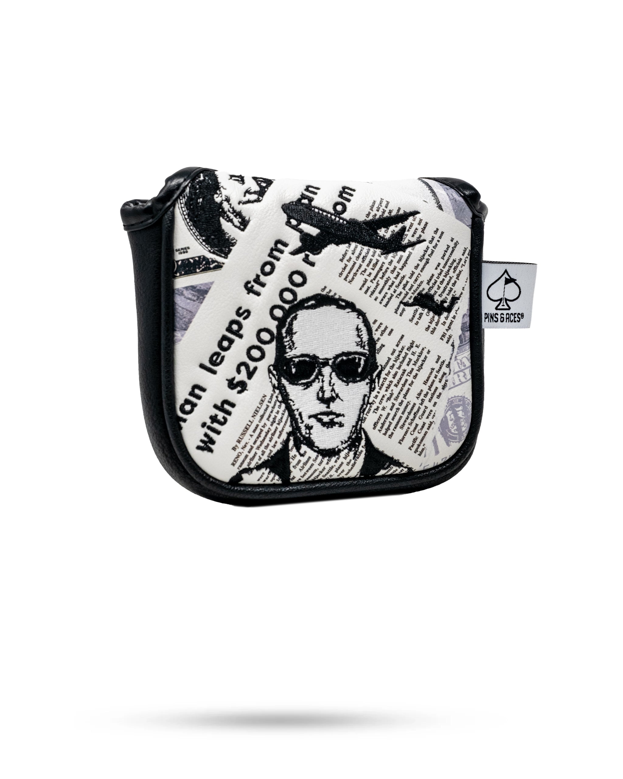 Pins and Aces D.B. Cooper - Mallet Putter Cover — main product shot