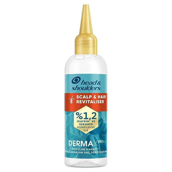 Head & Shoulders DermaXPro Hair Serum - Scalp Revitalizer & Anti-Hair Loss Treatment - Caffeine & Ceramide Enriched for Thicker, Healthier Hair