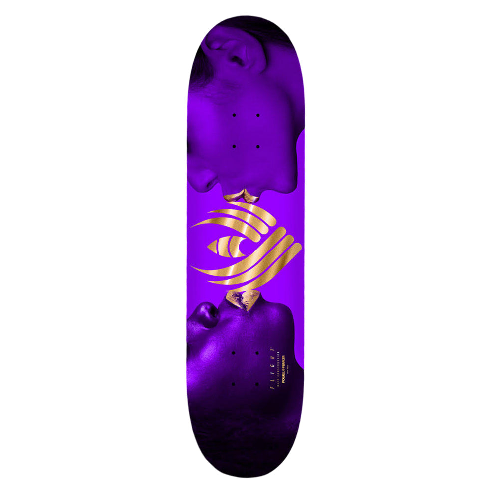 Powell Peralta Kiss Flight Skateboard Deck - 8.38″ Purple/Goil Foil by Skates USA