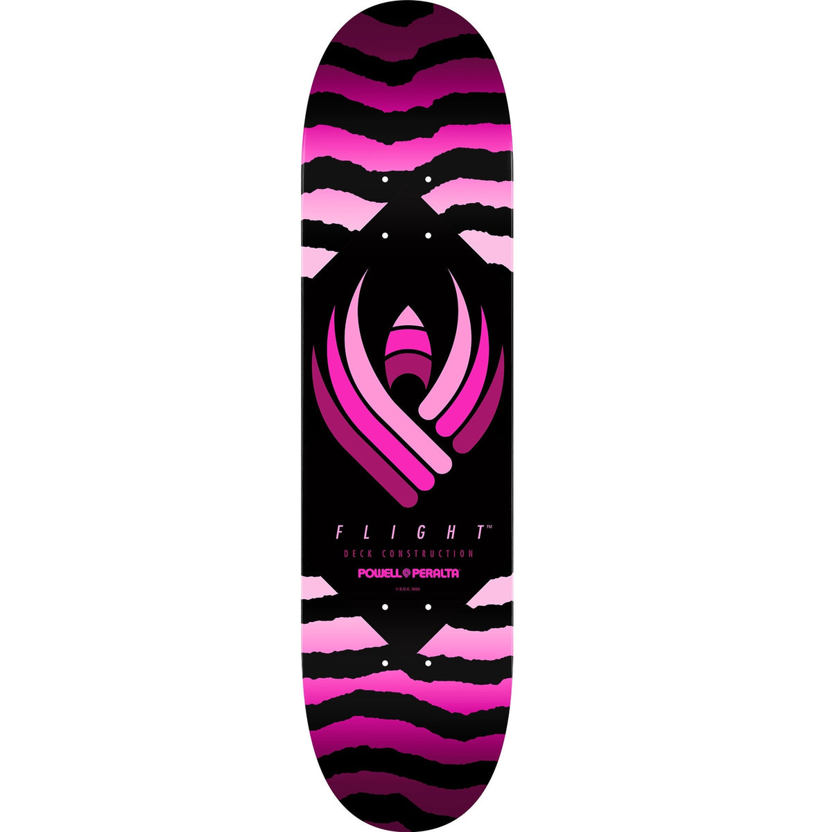 Powell Peralta Flight Safari Skateboard Deck - 8.0″ Pink by Skates USA