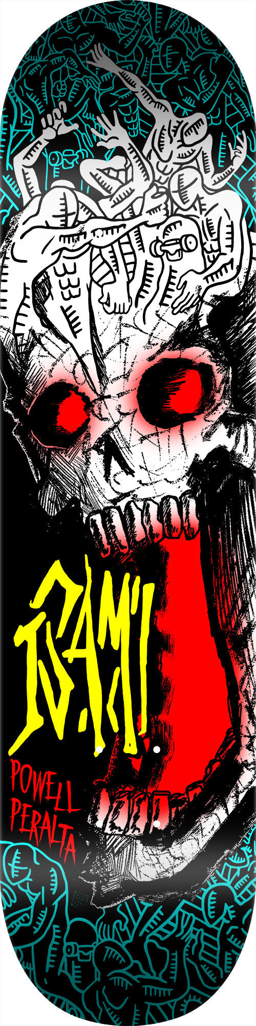Powell Peralta Pro Isamu Yamamoto Skull 7-Ply Freestyle Skateboard Deck - 7.25″ by Skates USA