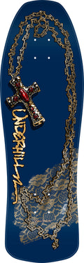 Powell Peralta OG Ray Underhill Chain & Cross Deck - 10" Navy/Gold Foil by Skates USA