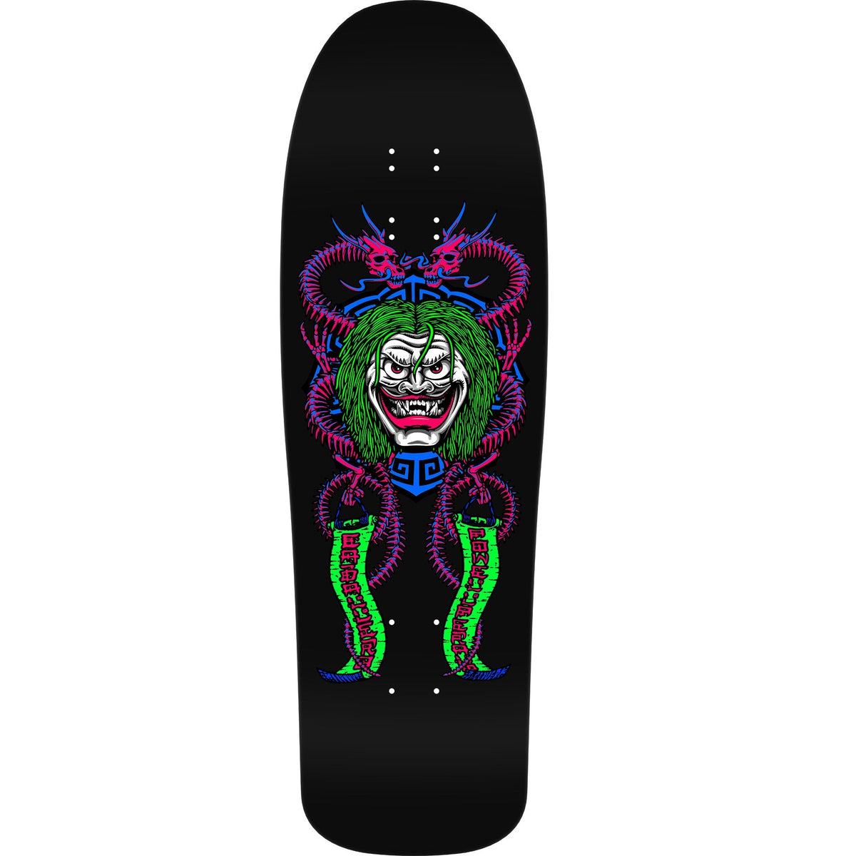 Powell Peralta Steve Caballero Mask Reissue Skateboard Deck - 9.75″ Blacklight by Skates USA