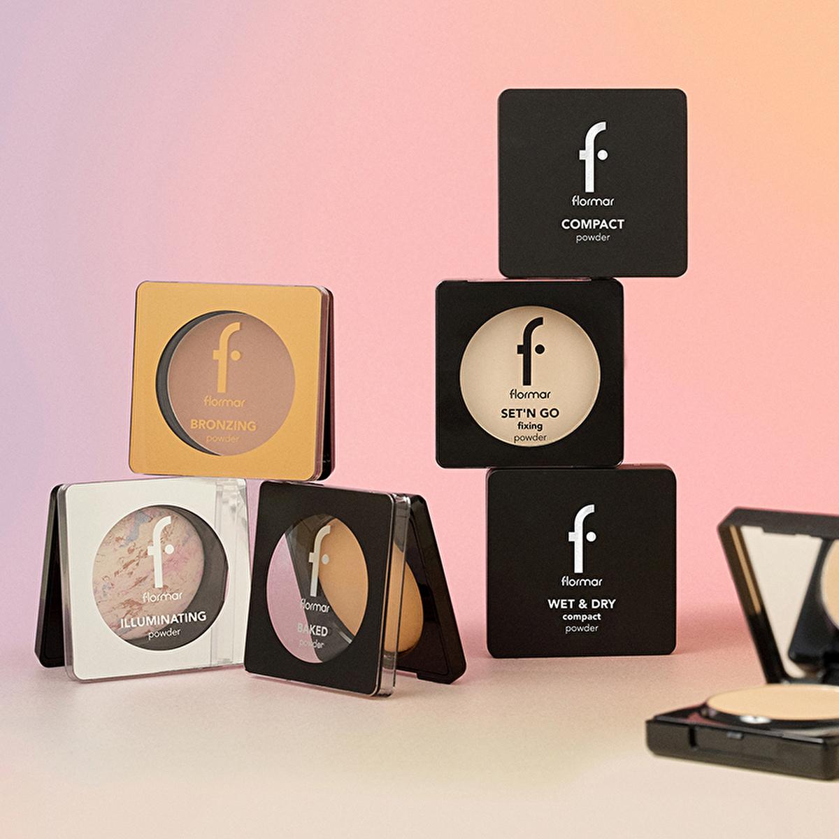 Flormar Compact Powder 090 Medium Rose - Matte Finish, High Coverage Makeup