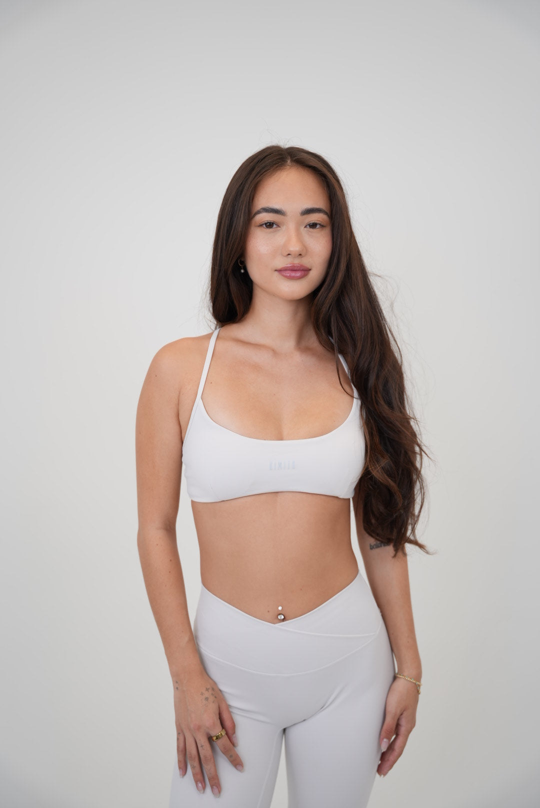 KIMITH BRAND My Time Is Divine Lime White Sculpt V-Waist Legging — size reference