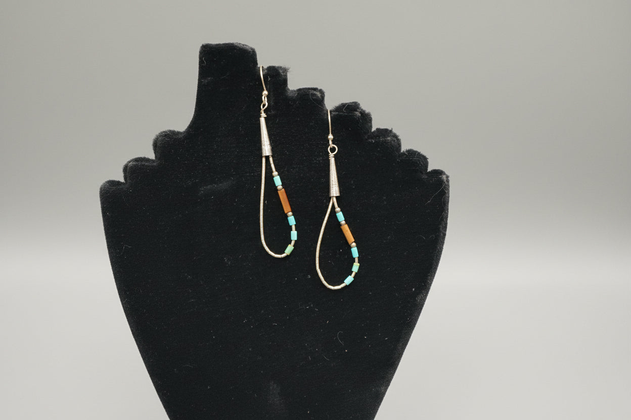 Just Neat Stuff Sterling silver loops — side view
