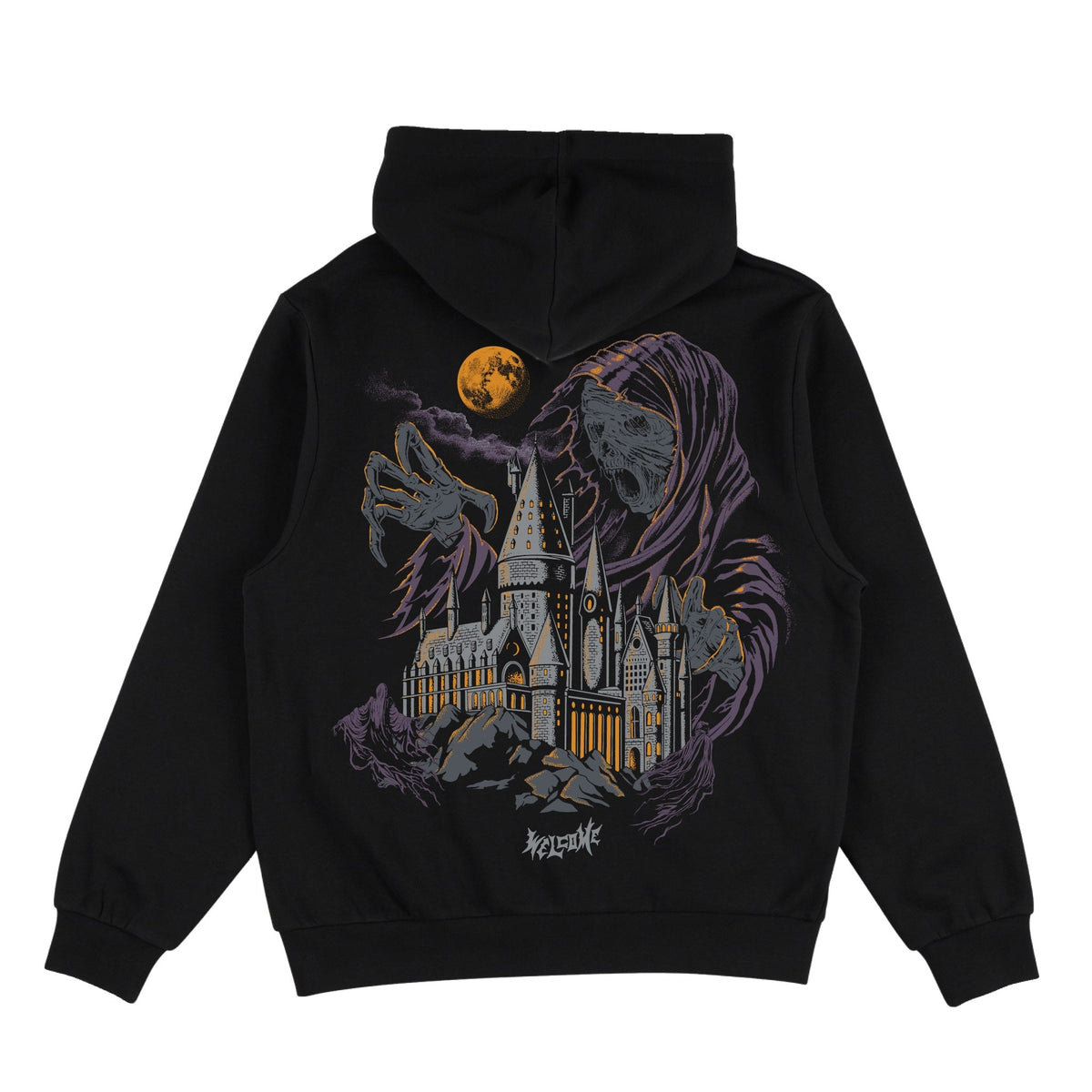 Welcome x Harry Potter Dementor Printed Hoodie - Black