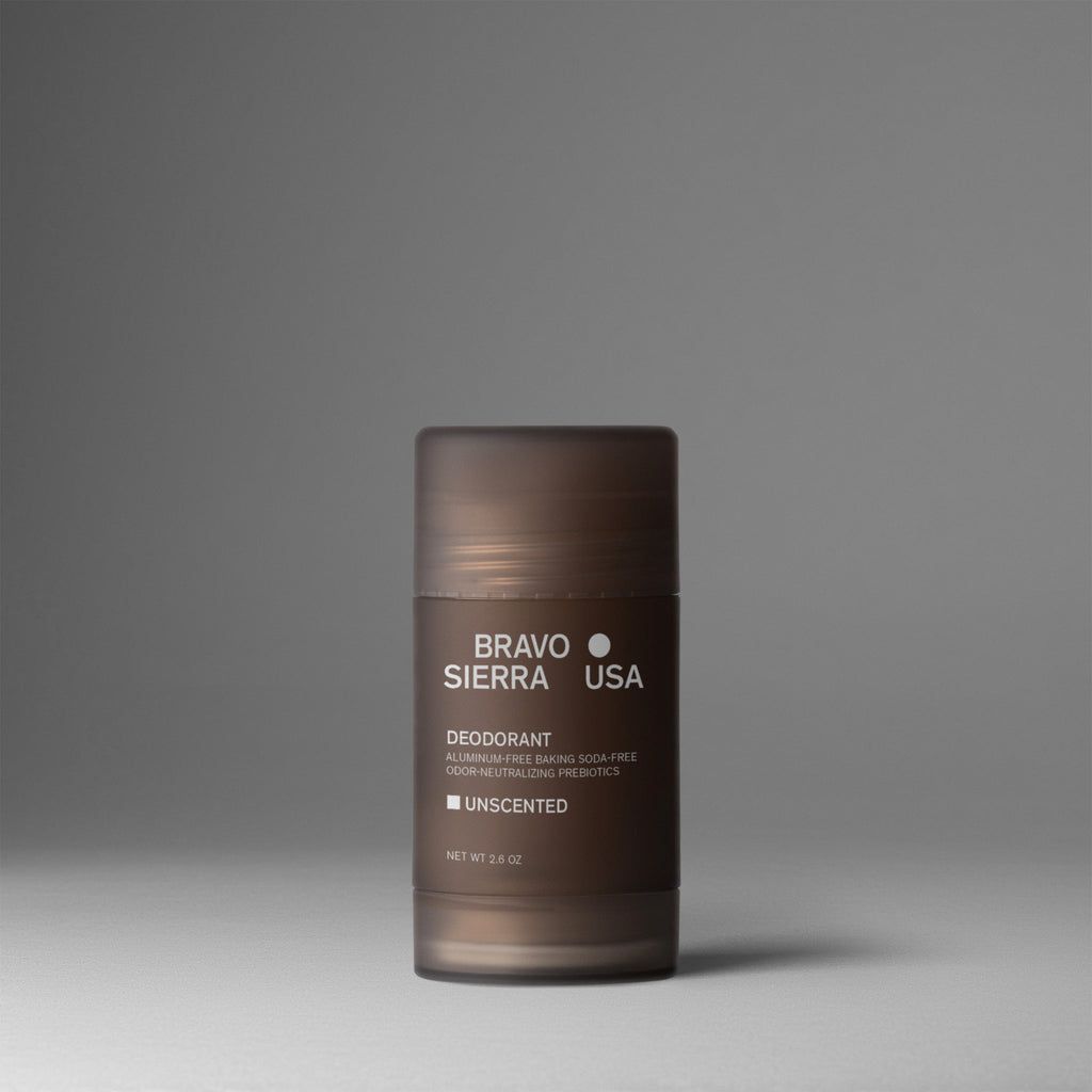 Bravo Sierra Deodorant Unscented — aluminum-free formula with magnesium hydroxide ingredient detail