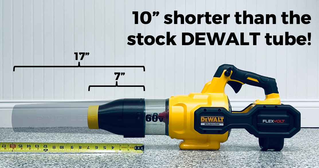 STUBBY® Car Drying Nozzle for DEWALT 20V MAX XR Gen III & 60V MAX Leaf Blowers (DCBL724B, DCBL772B, & DCBL777B) – Stubby Nozz