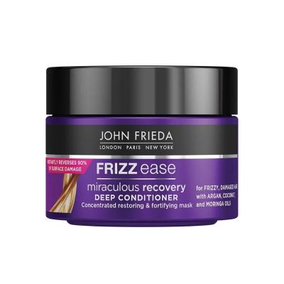 John Frieda Frizz Ease Miraculous Recovery Deep Conditioning Hair Mask - Argan, Coconut & Moringa Oil Enriched for Frizzy & D