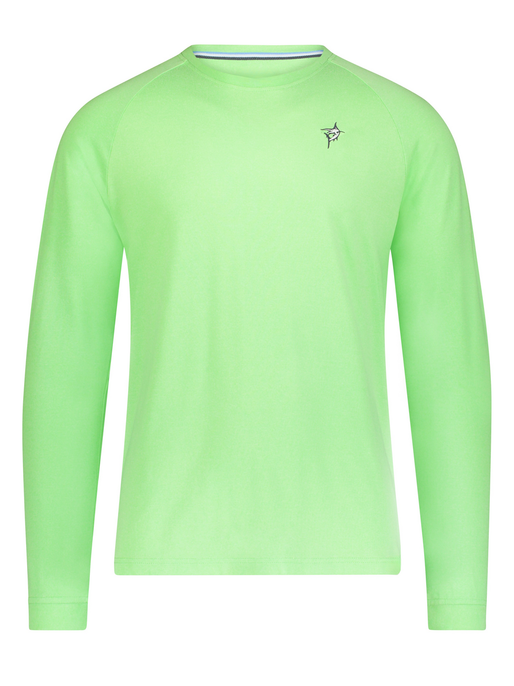 White Water Life Dockside Performance Long Sleeve — White Water Life branding close-up