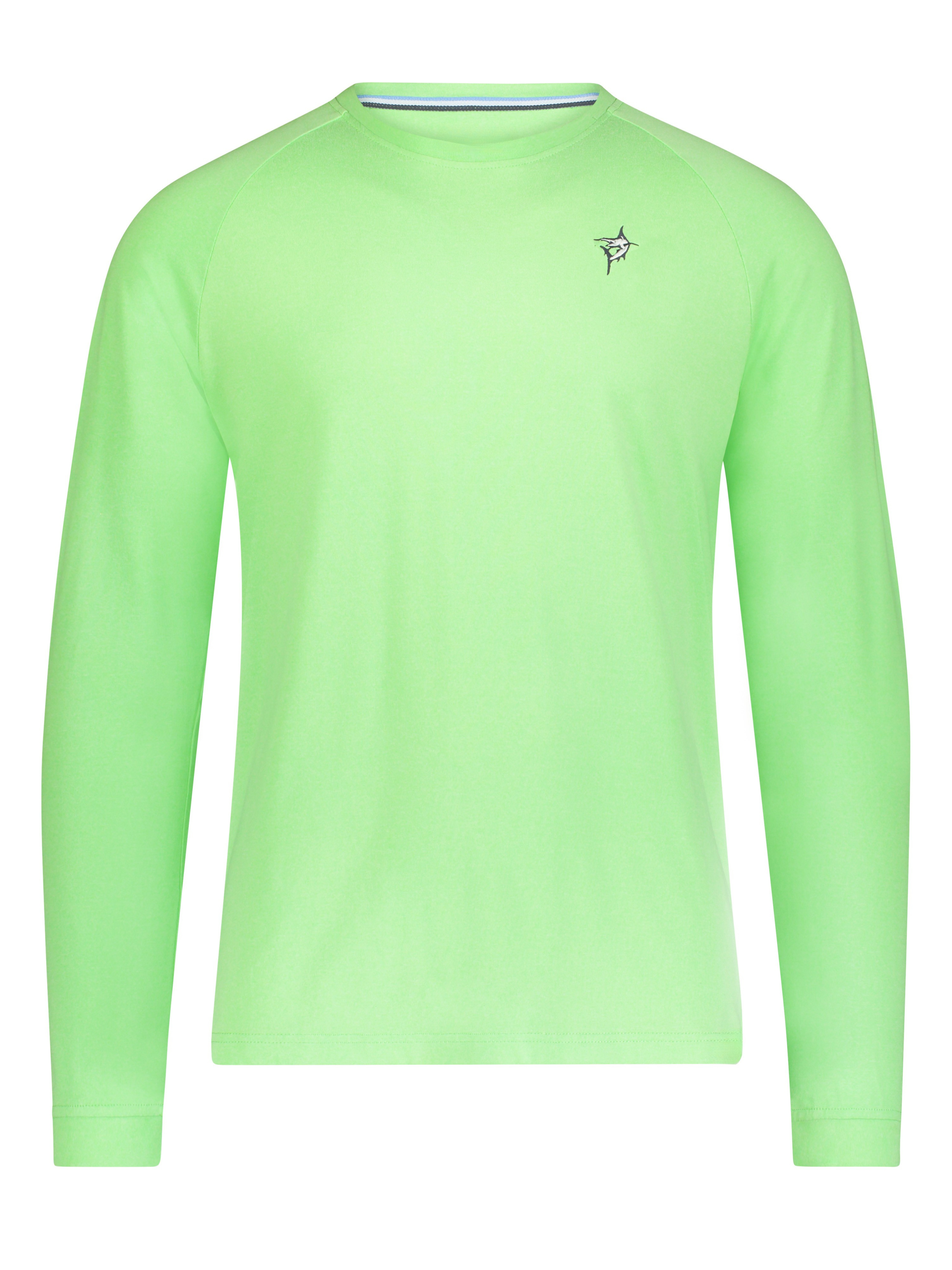 White Water Life Dockside Performance Long Sleeve — White Water Life branding close-up