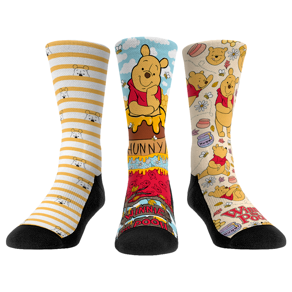 Rock 'Em Socks Rock 'Em Socks Pooh - 3-Pack — main product shot