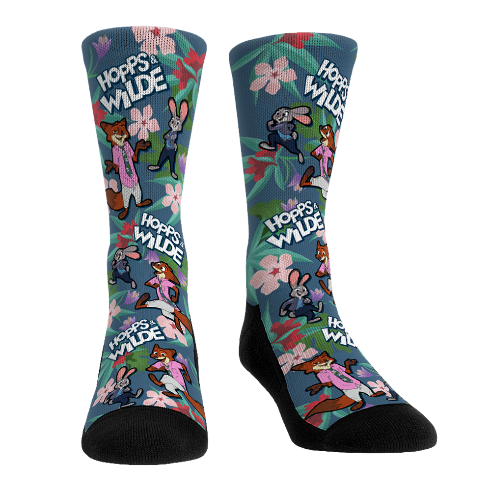 Rock 'Em Socks Rock 'Em Socks Zootopia 2 - Hopps and Wilde All-Over — main product shot