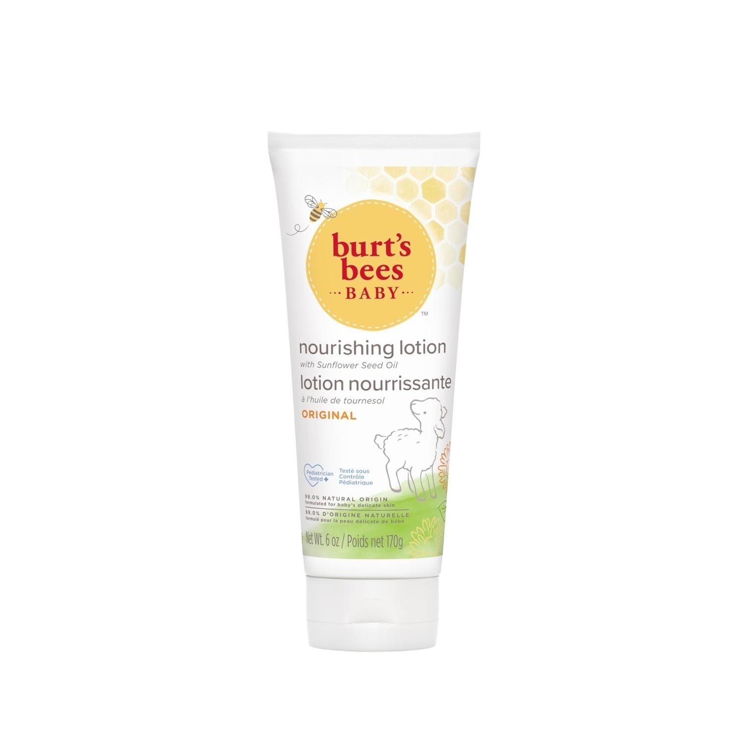 Burt's Bees Nourishing Baby Lotion - Natural, Hypoallergenic & Moisturizing for Sensitive Skin