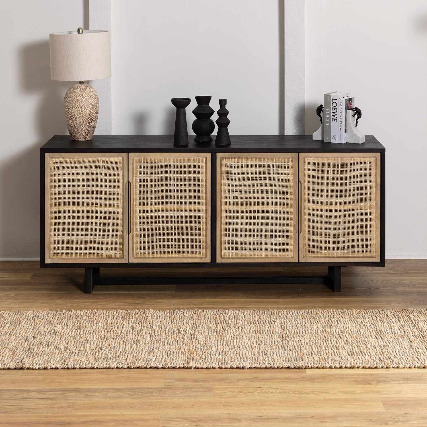 Lonut Checkered Jute Area Rug - Clearance – Boutique Rugs, view 15