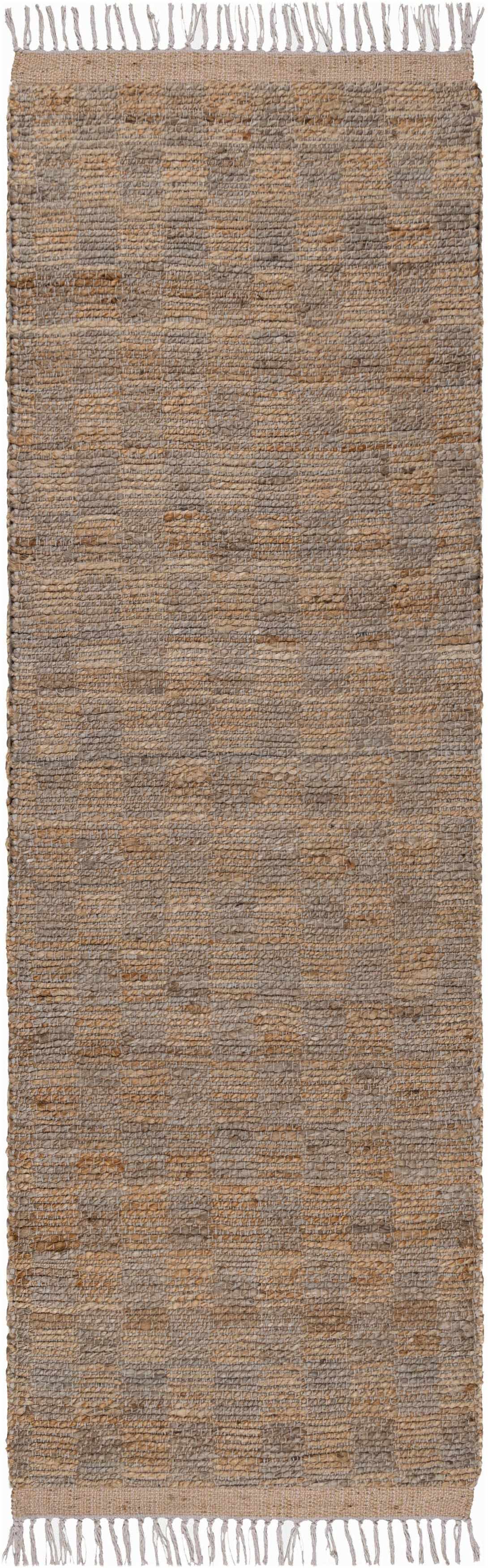 Lonut Checkered Jute Area Rug - Clearance – Boutique Rugs, view 10