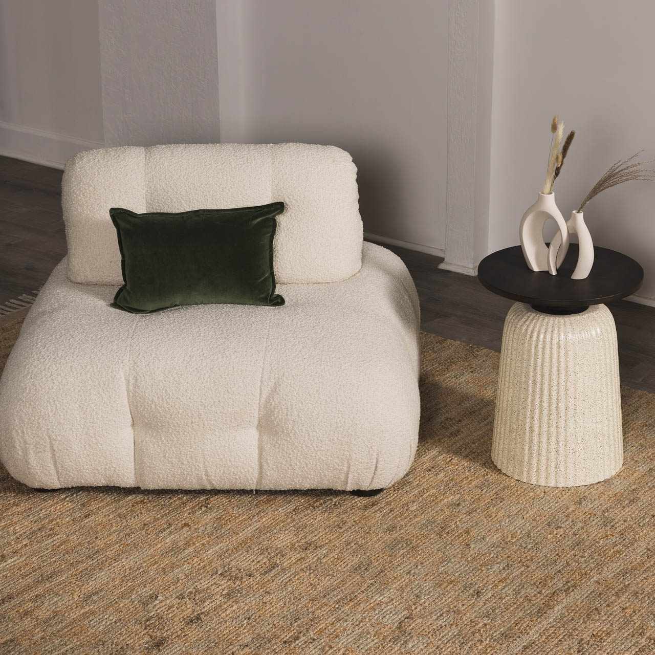 Lonut Checkered Jute Area Rug - Clearance – Boutique Rugs, view 5