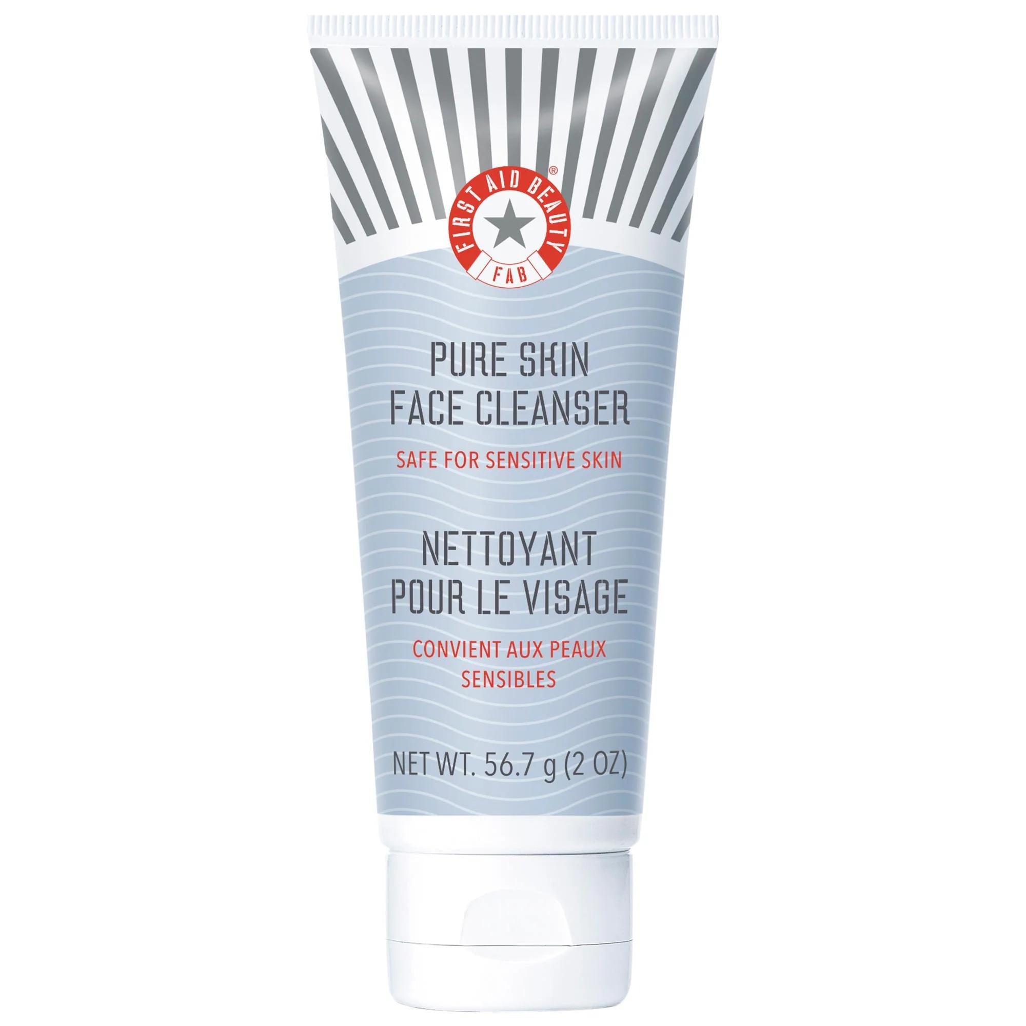 Pure Skin Face Cleanser: Gentle Hydrating & Fragrance-Free for Sensitive Skin - Vegan, Cruelty-Free Formula with Aloe Vera