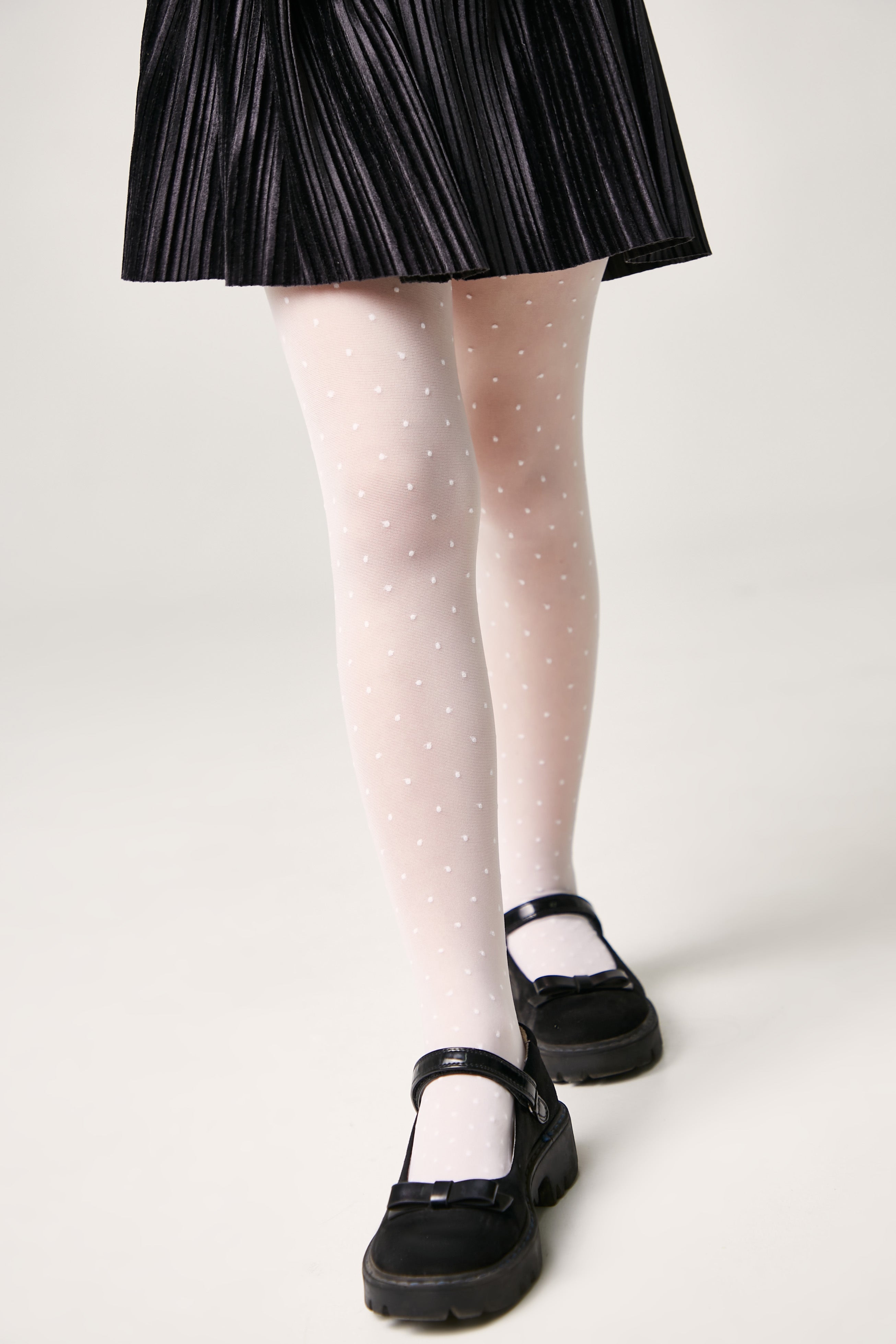 TheRanok.com Conte Tights for girls Dotsy 30 Den - Reinforced Panty-Shorts Torso — color detail