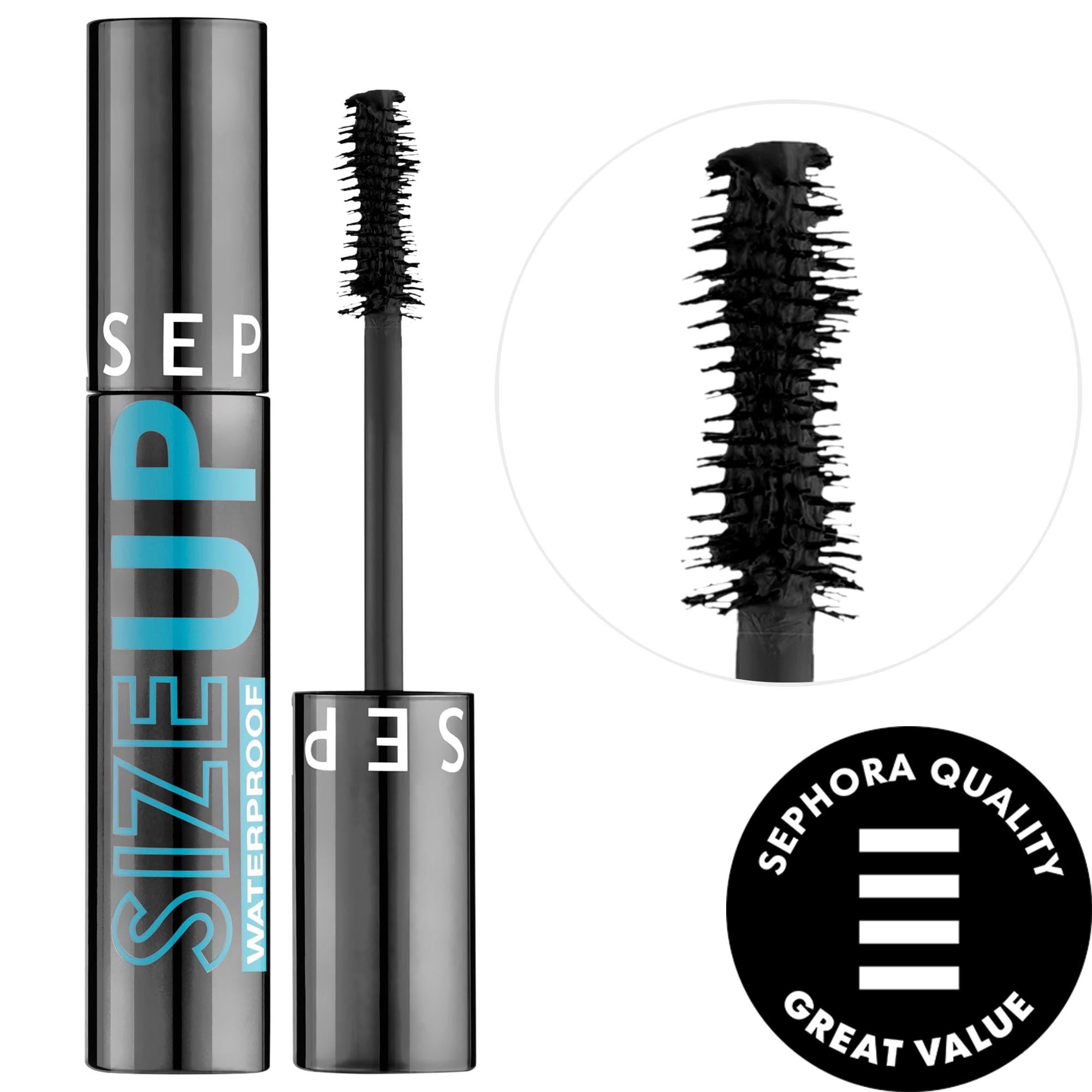 Size Up Waterproof Mascara: Vegan, Long-Lasting XXL Volume, Curling & Lengthening - Best Waterproof Lash Definition