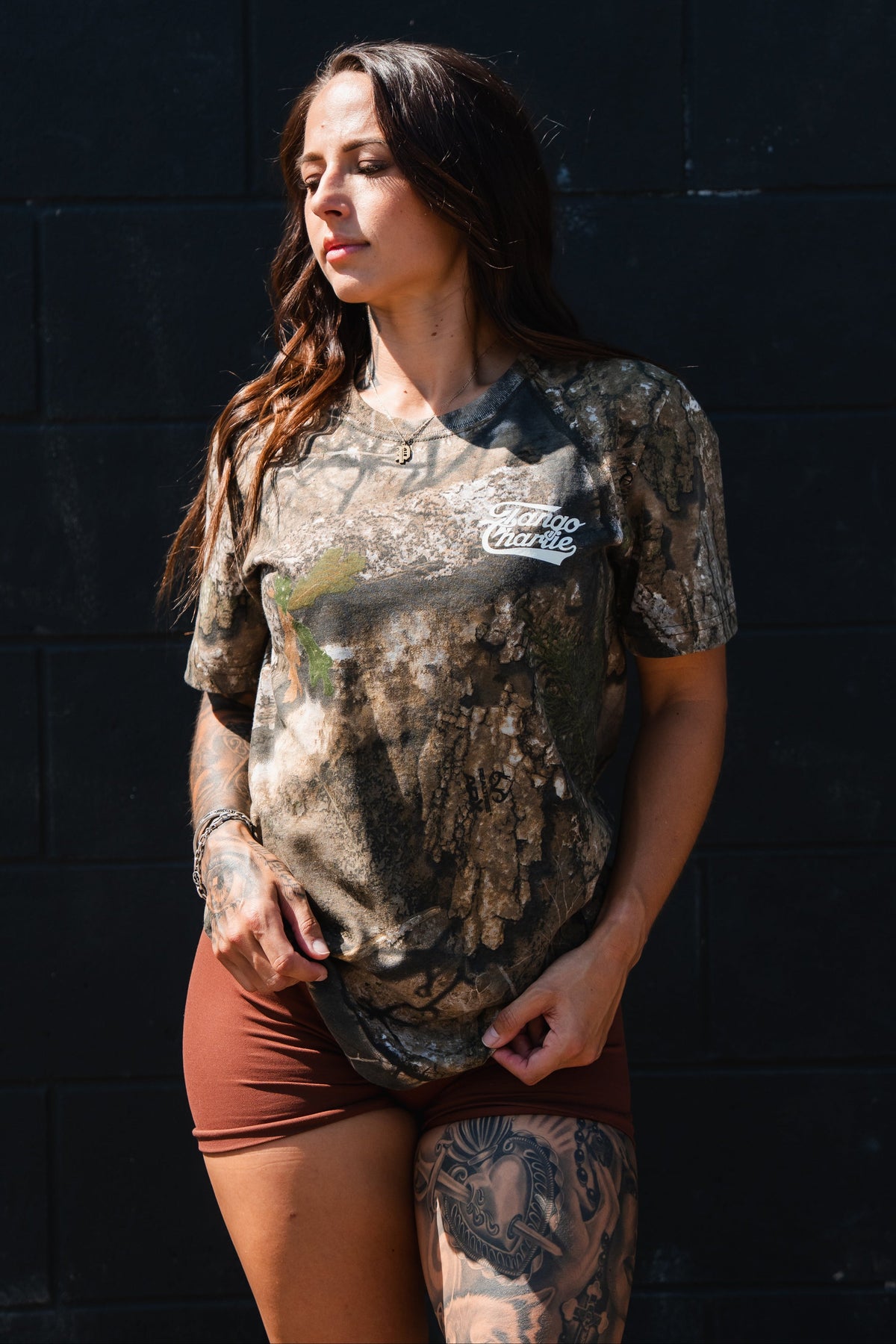 Lift Heavy. Trust God. - Realtree Premium Camo Tee