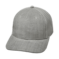 The Heartbeat Brand Blank 6 Panel Hat — Heather Gray / Gray (Unisex) — main product shot