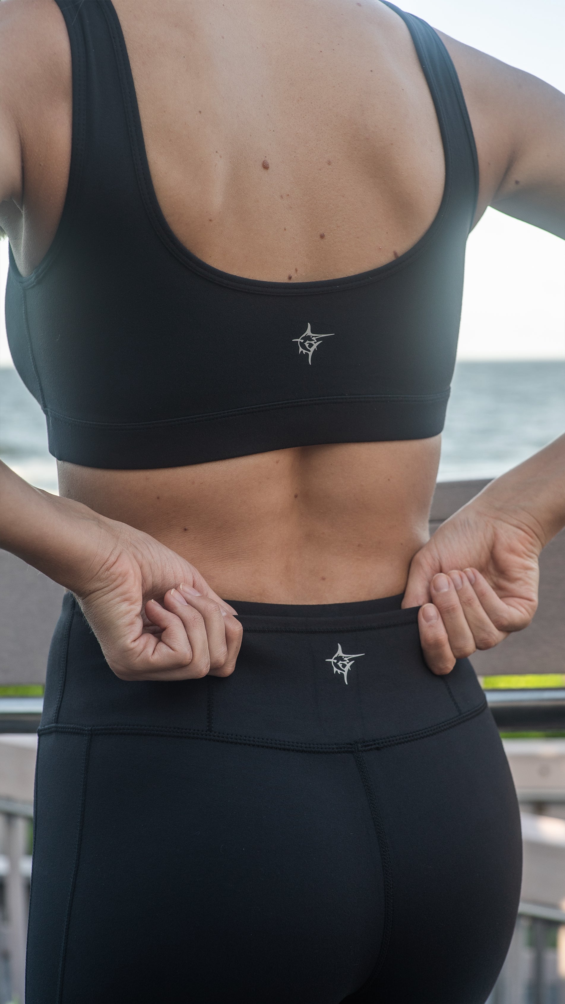 HydroFlex Cut Out Leggings – White Water Life, view 8