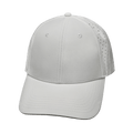The Heartbeat Brand Blank 6 Panel Hat — Shallow Fit / Pony Tail / White (Unisex)- Laser Mesh — main product shot