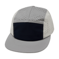 The Heartbeat Brand Blank 5 Panel Hat — Sporty / Unstructured / Pony Tail / Gray / Navy / White… — main product shot