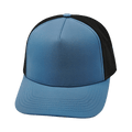 Blank - 5 Panel - Structured - Slate Blue / Black (Unisex) - Laser Mesh