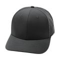 The Heartbeat Brand Blank 6 Panel Hat — Charcoal (Unisex) — main product shot