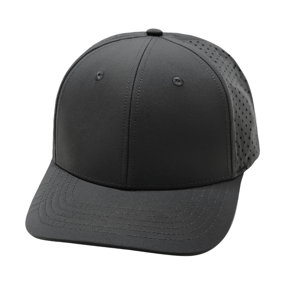 The Heartbeat Brand Blank 6 Panel Hat — Charcoal (Unisex) — main product shot