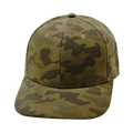 The Heartbeat Brand Blank 6 Panel Hat — Earth Camo (Unisex) — main product shot