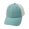 The Heartbeat Brand Blank 6 Panel Hat — Shallow Fit / Pony Tail / Mint Green / White (Unisex) -… — main product shot
