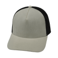 The Heartbeat Brand Blank 5 Panel Hat — Corduroy Structured / Cream / Black (Unisex) — main product shot