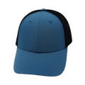 The Heartbeat Brand Blank 6 Panel Hat — Shallow Fit / Pony Tail / Blue / Black (Unisex) — main product shot