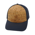 The Heartbeat Brand Blank 6 Panel Hat — Cork Charcoal (Unisex) — main product shot