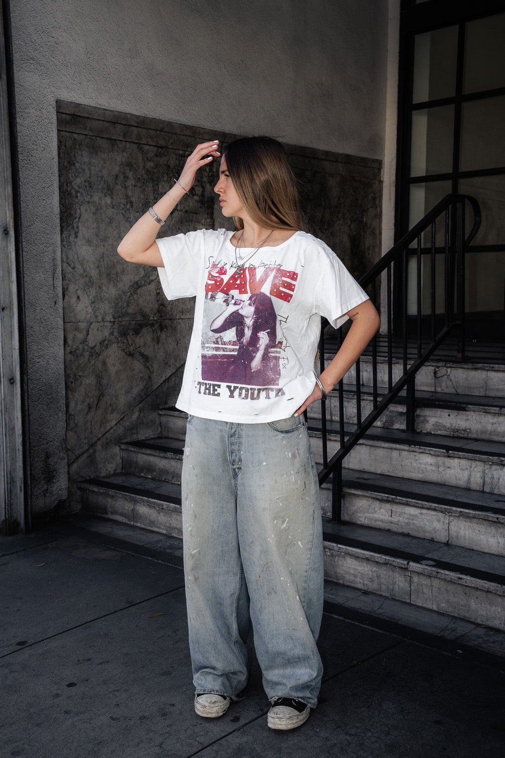 ProjectCapri Save The Youth Tee — side view