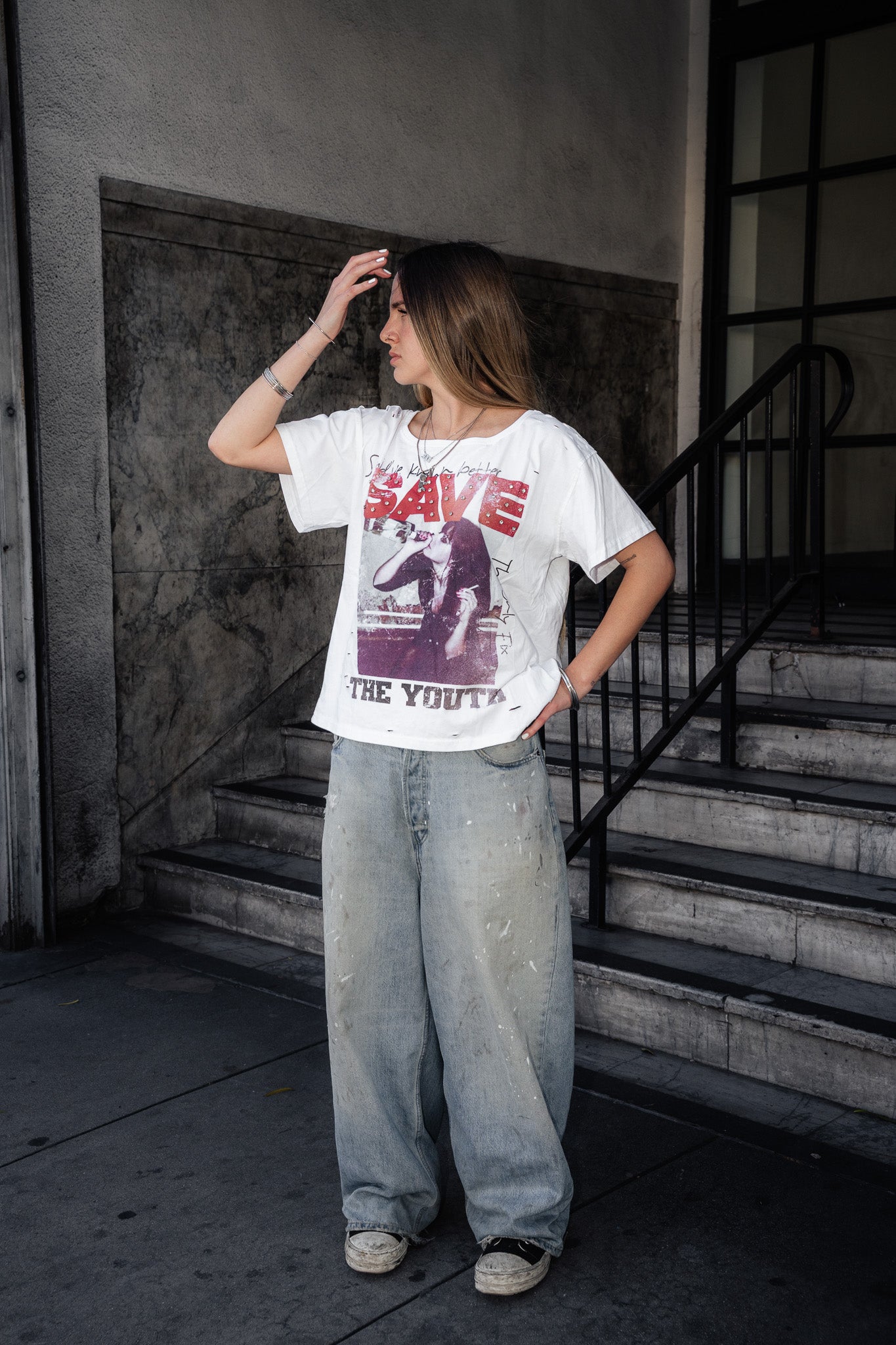 ProjectCapri Save The Youth Tee — side view