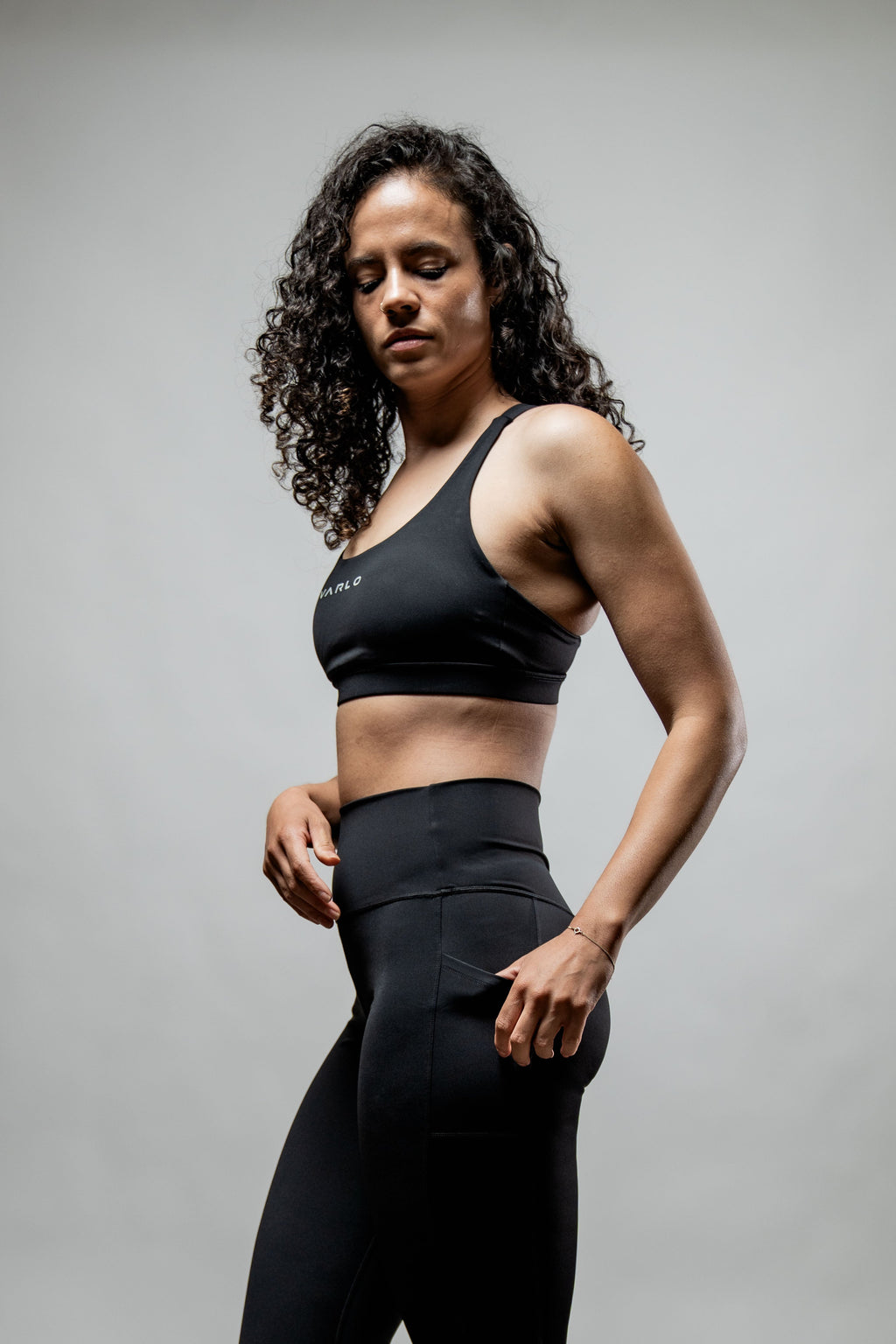 Varlo Women's SOHO Cross Back Sports Bra (Black) — alternative angle