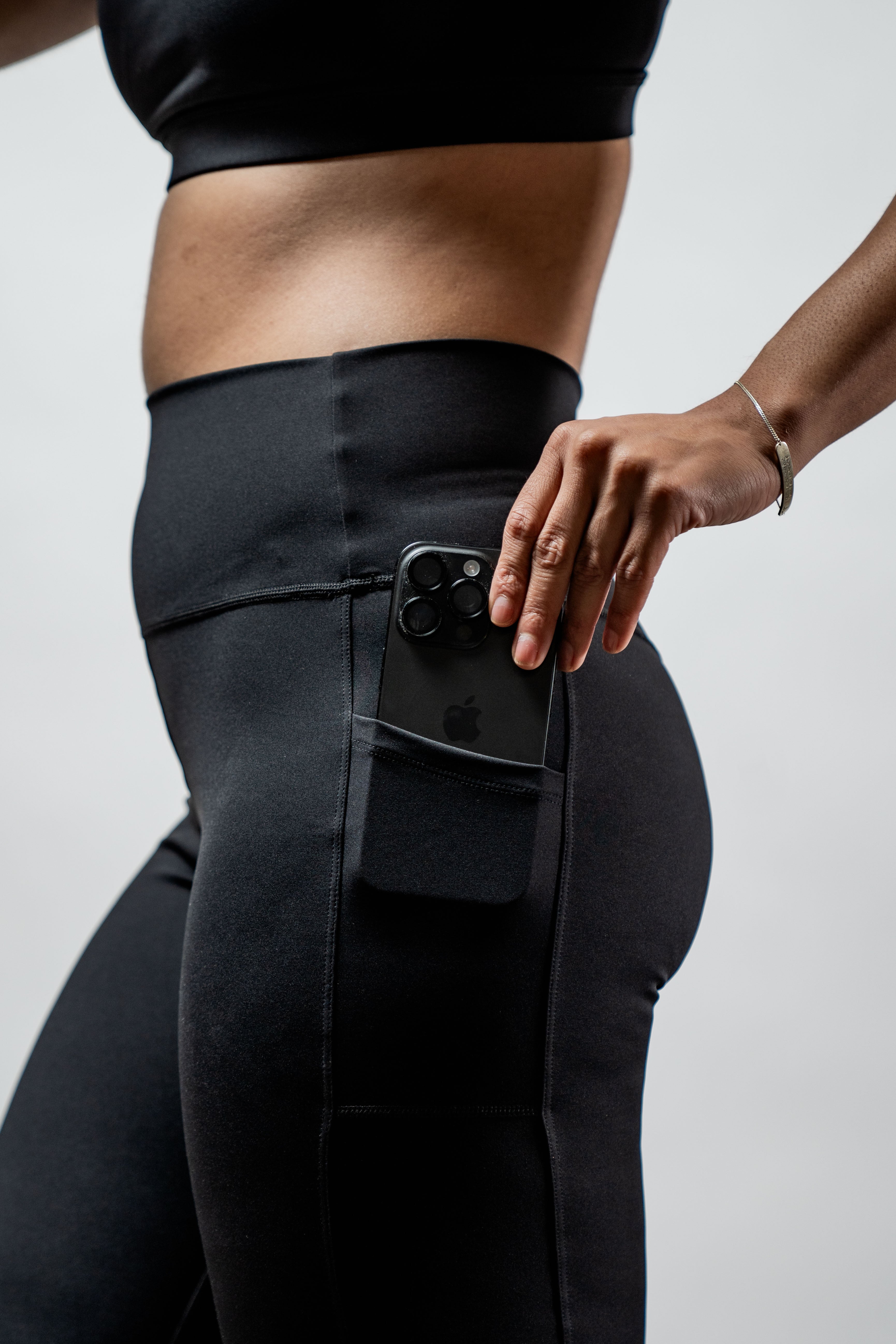 Varlo Women's SOHO Full Length High Waist Leggings (Black) — detail shot 10