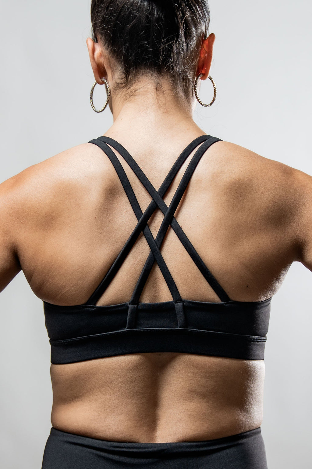 Varlo Women's SOHO Cross Back Sports Bra (Black) — lifestyle context