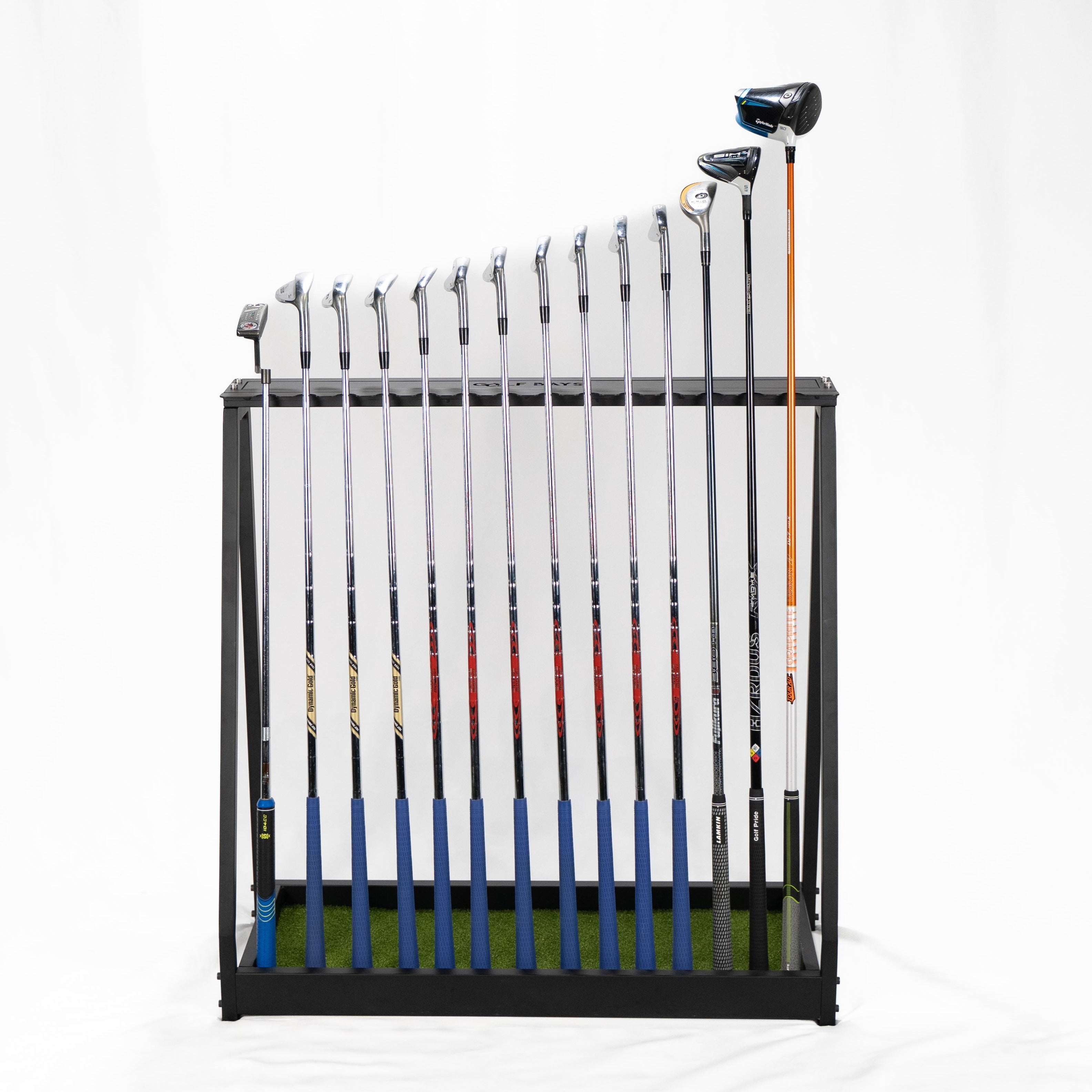 GolfBays Golf Club Storage Rack, Holds 14 Clubs, Indoor Equipment Storage Shelf – GolfbaysUSA