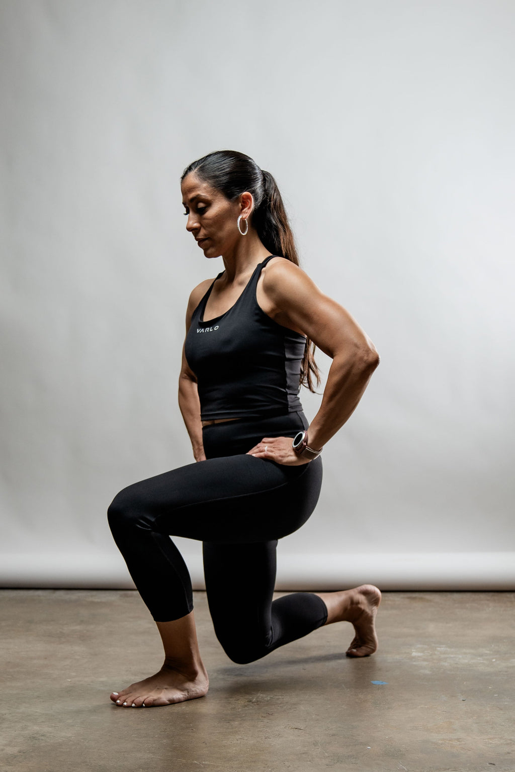 Varlo SOHO Women's 3/4 Technical Tight (Black) — back view