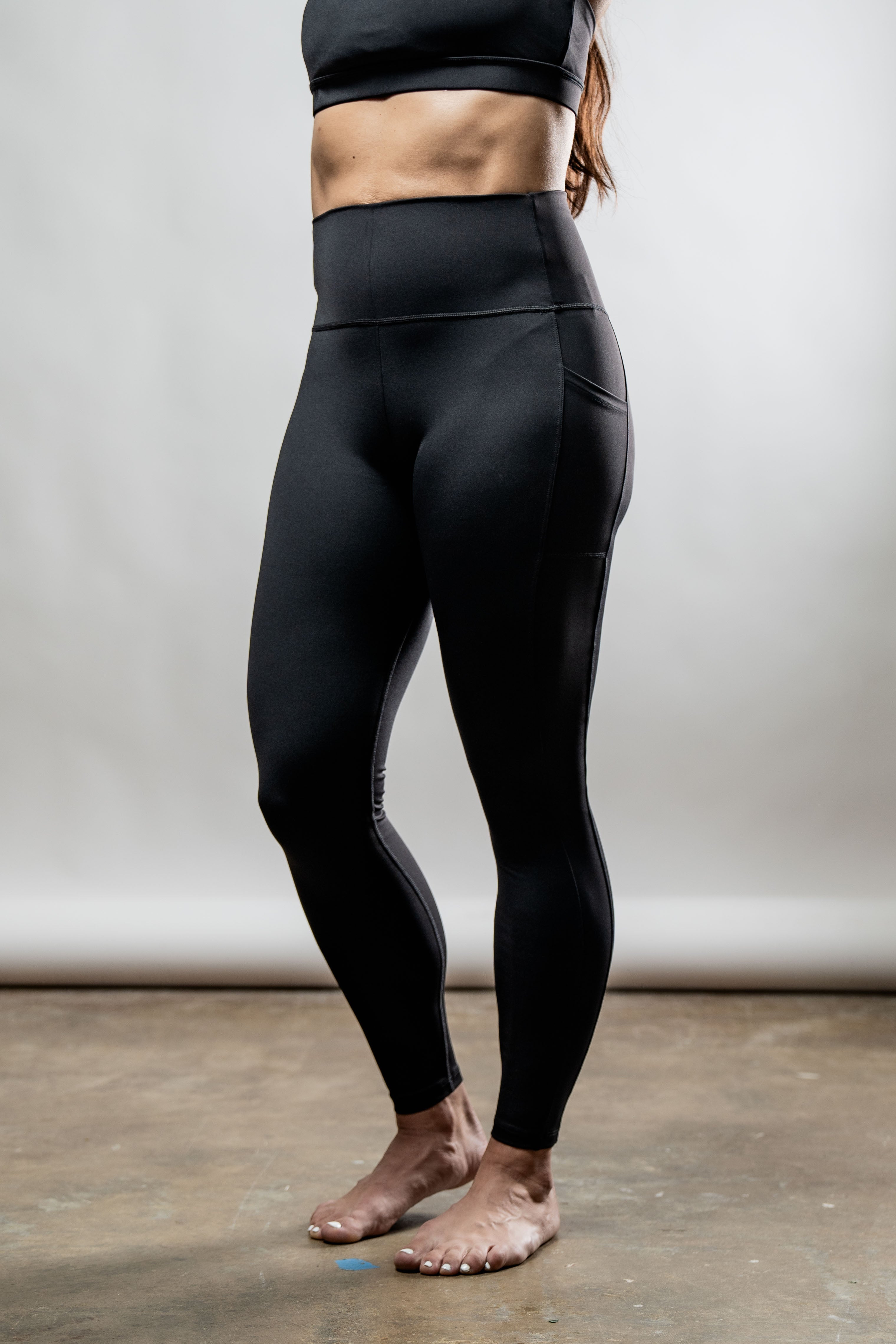 Varlo Women's SOHO Full Length High Waist Leggings (Black) — detail shot 9