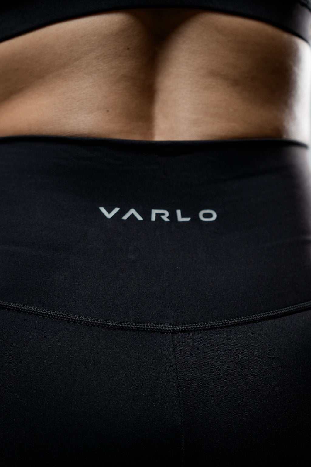Varlo Women's SOHO Full Length High Waist Leggings (Black) — lifestyle worn / used context