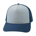 The Heartbeat Brand Blank 5 Panel Hat — Structured / Dark Blue / Gray Blue (Unisex) — main product shot