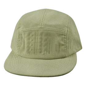 Blank 5 Panel Hat — Corduroy Unstructured / Sand (Unisex) / Full Fabric