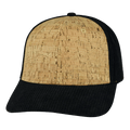 The Heartbeat Brand Blank 6 Panel Hat — Cork Corduroy / Black (Unisex) — main product shot